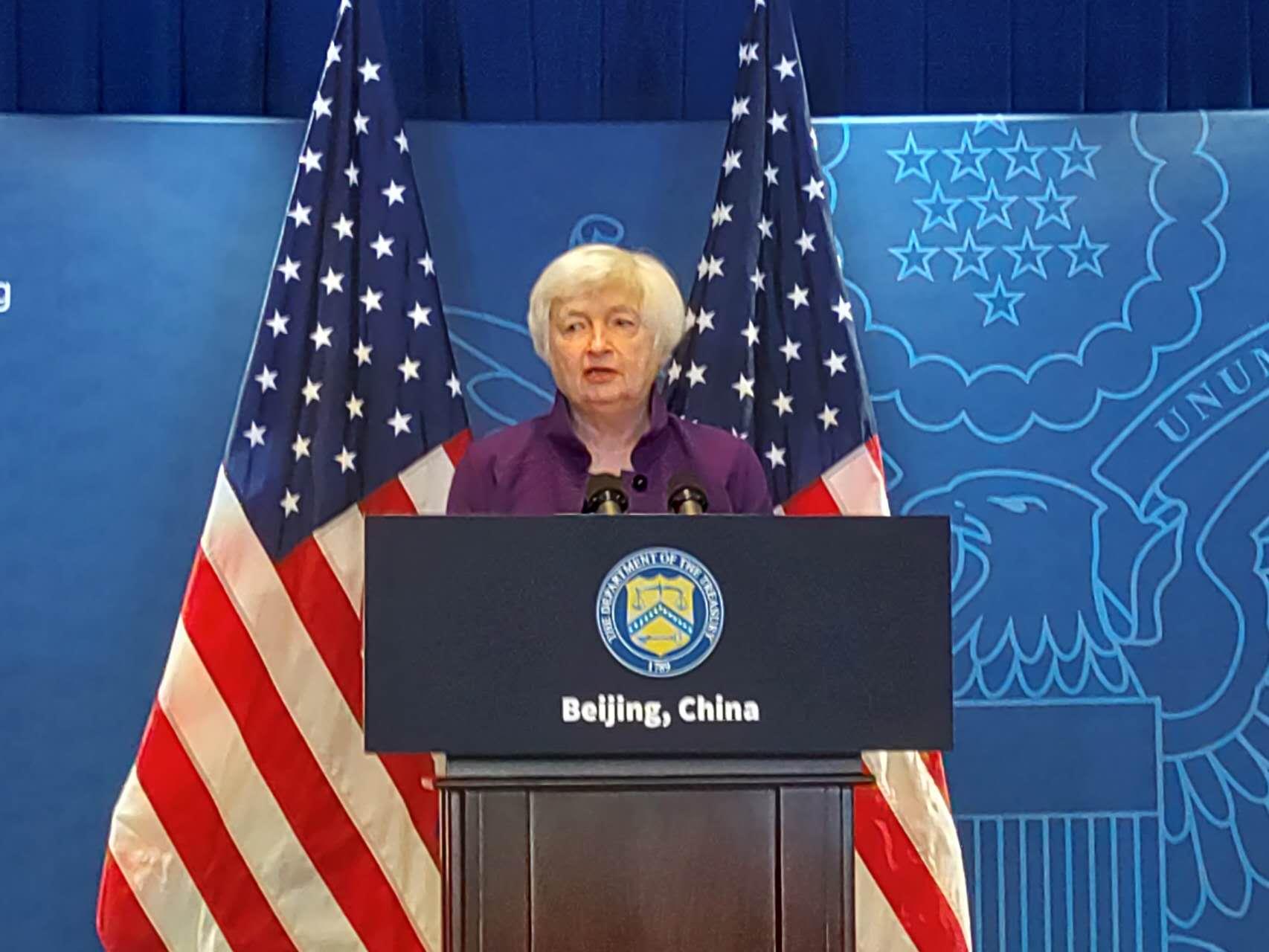 U.S. Treasury Secretary Janet Yellen Emphasizes Importance of U.S.-China Relationship